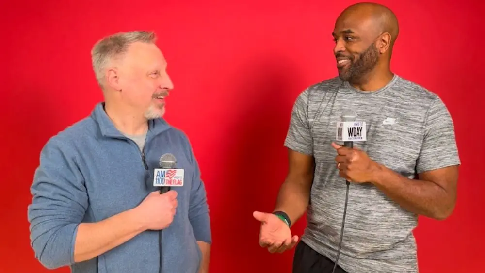 2 guys having a conversation