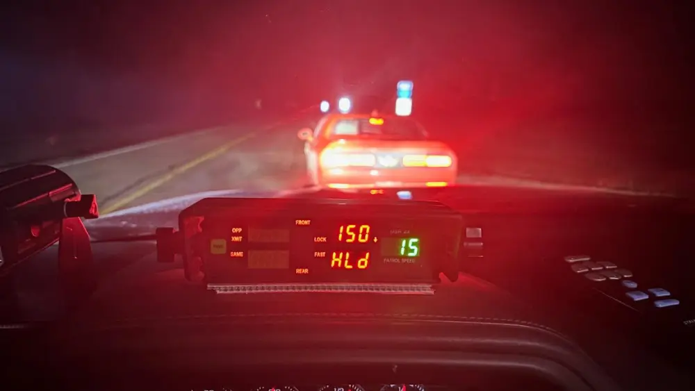 150 mph speeder near Minot