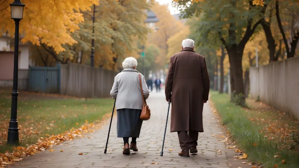 Two elderly people