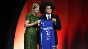 Basketball player holding jersey