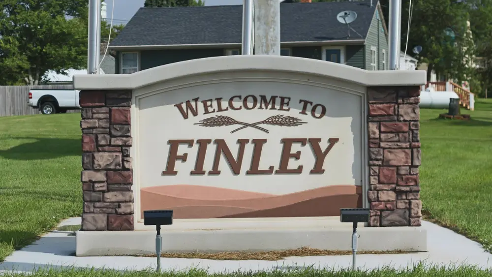 City of Finley sign