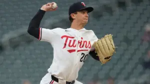 Mick Abel throwing a pitch