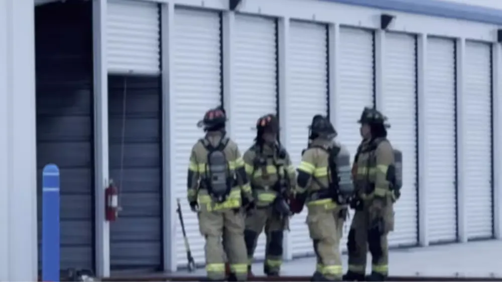 North Fargo storage unit fire