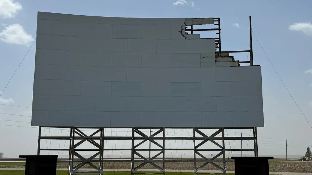 SkyVu Drive-In damage