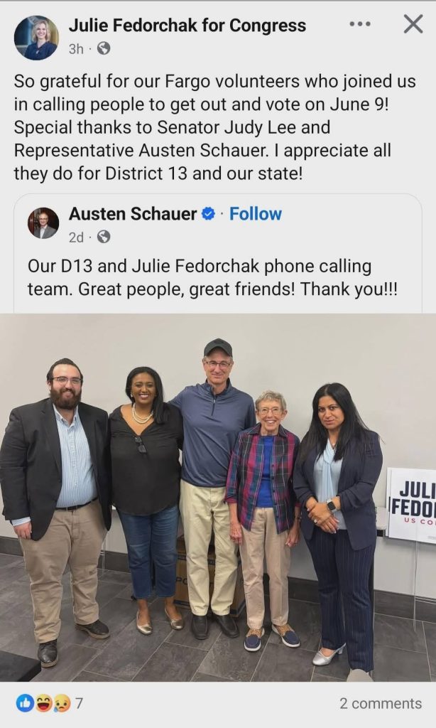 Fedorchak Campaign Facebook post