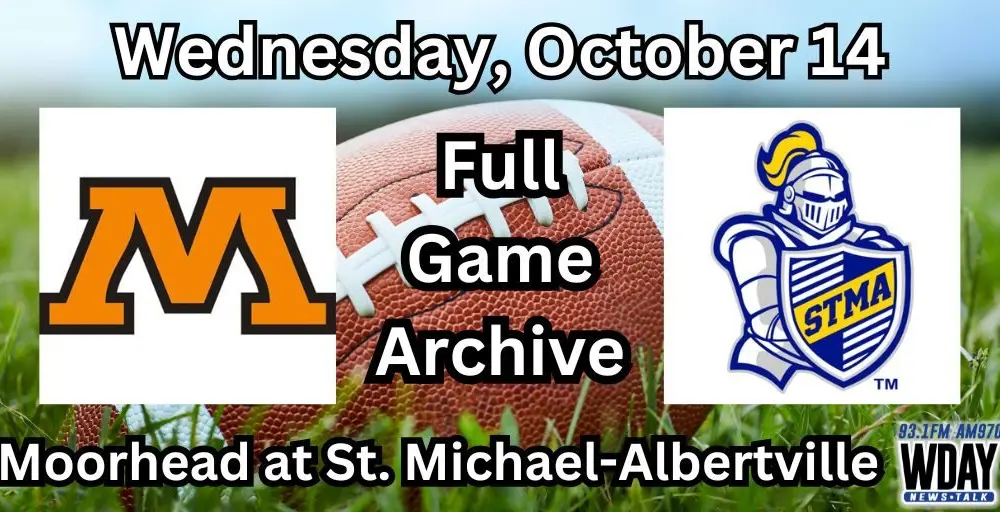 10-14-26 Moorhead Spud Football at STMA Game Archive Graphic