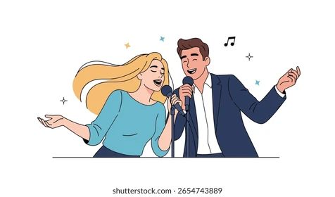 two-people-singing-together-into-260nw-2654743889