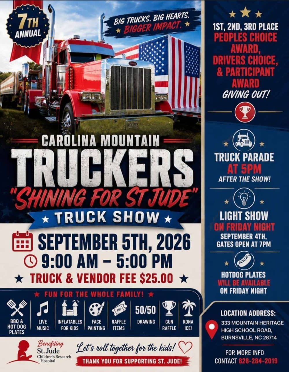 Shining for St Jude Truckers Show 9/5 | WKYK