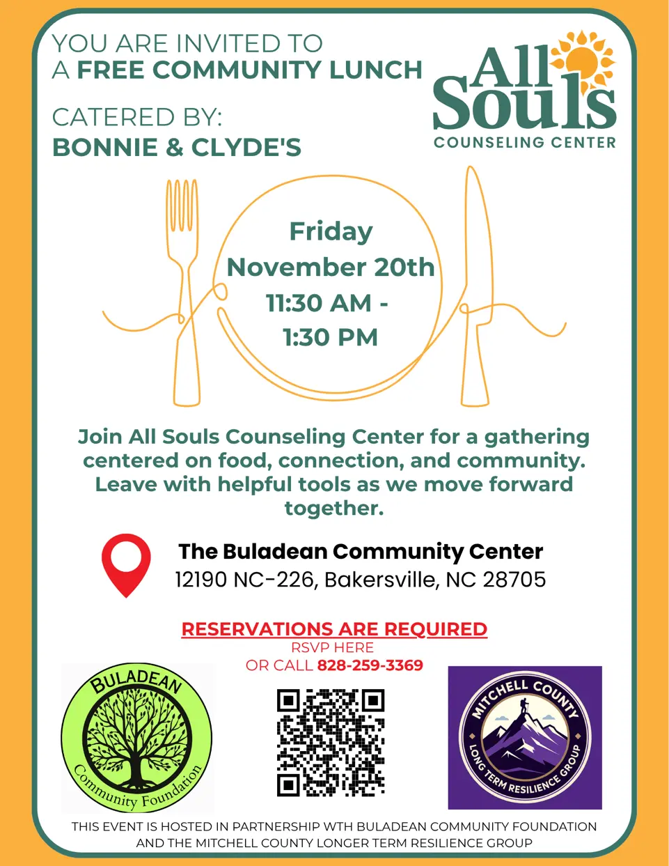 Wtwoe Free Community Lunch November 20th | WKYK