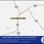 Lane closures planned for U.S. 50 in Martin County