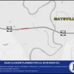 Road closure planned for U.S. 50 on Knox/Daviess County Line