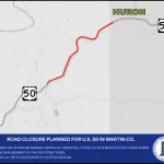 Road closure planned for U.S. 50 in Martin County