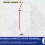 Road closure planned for State Road 159 in Knox County
