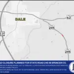 Road closure planned for State Road 245 in Spencer County