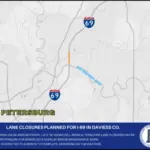 Lane closures planned for I-69 in Daviess County