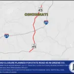 Road closure planned for State Road 45 in Greene County