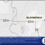 Lane closures planned for U.S. 231/State Road 54 in Greene County