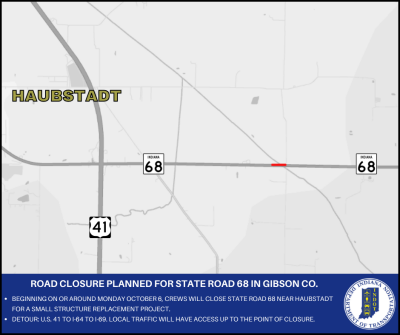 Road closure planned for State Road 68 in Gibson County | Shake ...