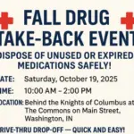 Fall Drug Take Back Event Set for Saturday at Washington Commons