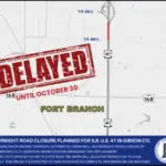 UPDATE: Overnight road closure planned for southbound U.S. 41 in Gibson County UPDATE: Overnight road closure planned for southbound U.S. 41 in Gibson County