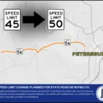 Speed limit change planned for State Road 56 in Pike County