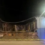 Winslow Building Partially Collapses; Main Street Closed and Town Hall Temporarily Shut Down