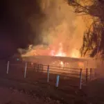 Early Morning Barn Fire North of Washington Draws Multiple Departments