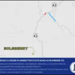 Road closure planned for State Road 43 in Greene County