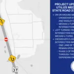 PROJECT UPDATE: Crossover closure planned for intersection on State Road 37 in Lawrence County