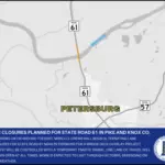 Lane closure planned for State Road 61 in Pike and Knox Counties