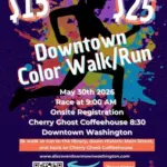 Discover Downtown Washington Color Run Returns to Main Street Saturday
