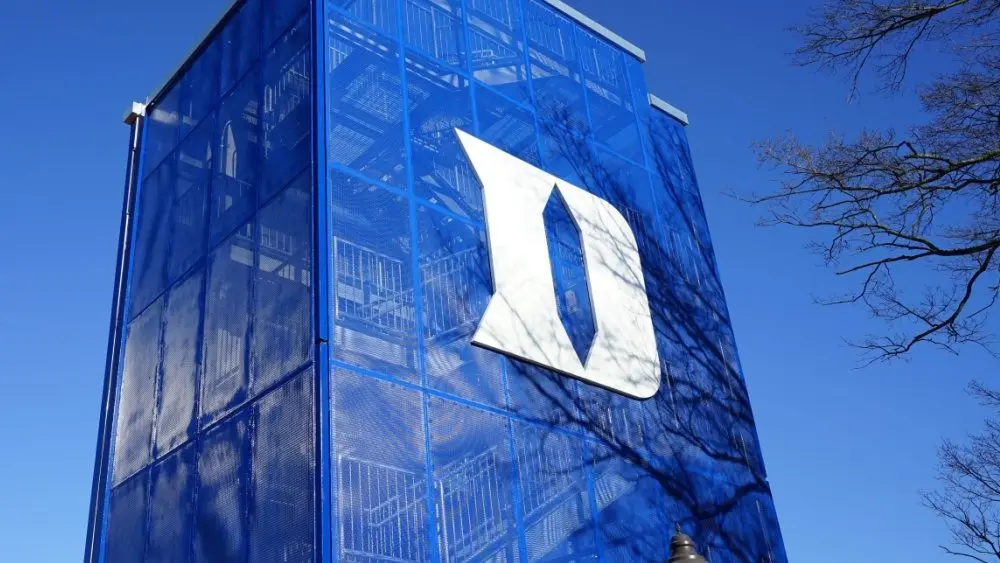 Duke University^ one of the top private research universities in the US^ is also very strong on athletics. Its teams are called the Blue Devils. DURHAM^ NC -2 DEC 2016