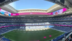 Inside the home of Real Madrid ^ The Santiago Bernabeu Stadium Madrid ^ Spain - Aug 28^ 2025