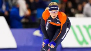 Jutta Leerdam of Netherlands during the ISU World Cup Speed Skating 1 at the Olympic Oval SALT LAKE CITY^ USA - NOVEMBER 16 2025