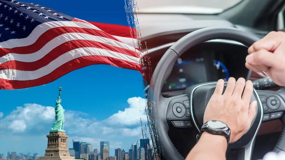 new-york-city-american-flag-car-honk559059