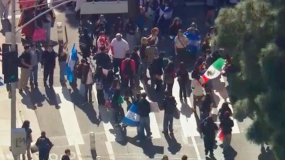 Federal agent attacked and hospitalized during anti-ICE protest in Downtown LA