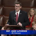 Retiring U.S. Rep. Jake LaTurner shares appreciation for family, seeks aid for starving children