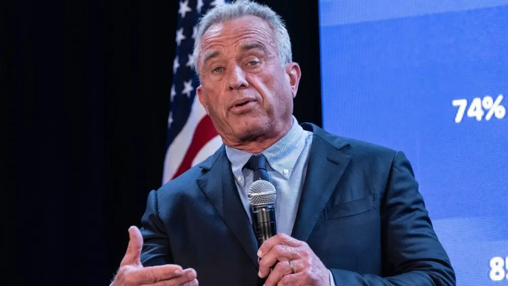 Robert F. Kennedy Jr. at a campaign stop in Brooklyn^ NY on May 1^ 2024