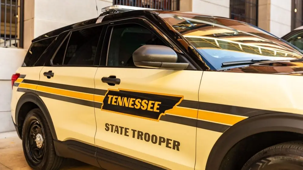Tennessee state trooper vehicle. Knoxville^ TN - October 12^ 2024