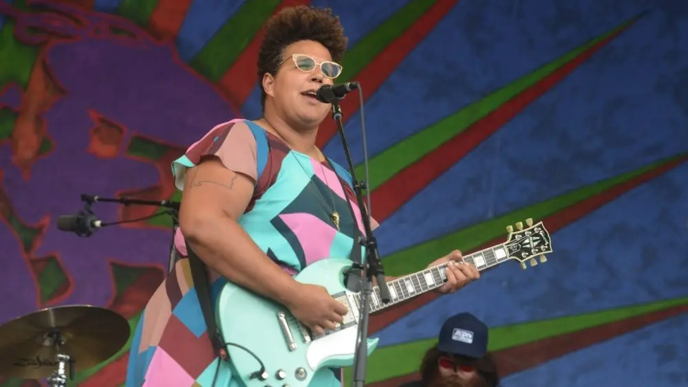 The Alabama Shakes with Brittany Howard perform at the 2017 New Orleans Jazz and Heritage Festival New Orleans^ Louisiana - April 29^ 2017