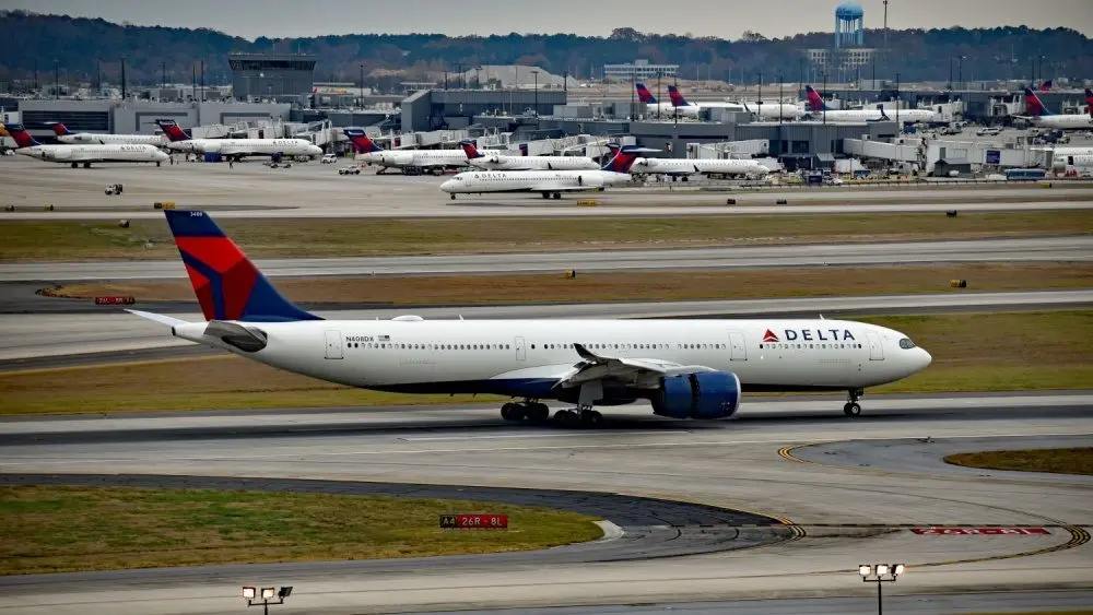 Delta Air Lines Airbus A330 - 900neo N408DX arrives at Atlanta Hartsfield - Jackson International Airport Atlanta^ GA^ USA - December 8^ 2024