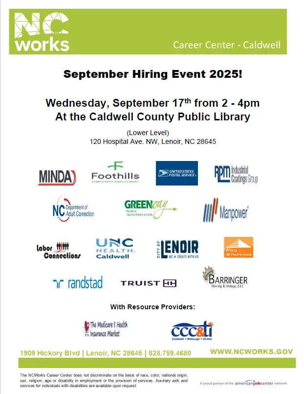 ncworks-caldwell-job-fair-september-2025