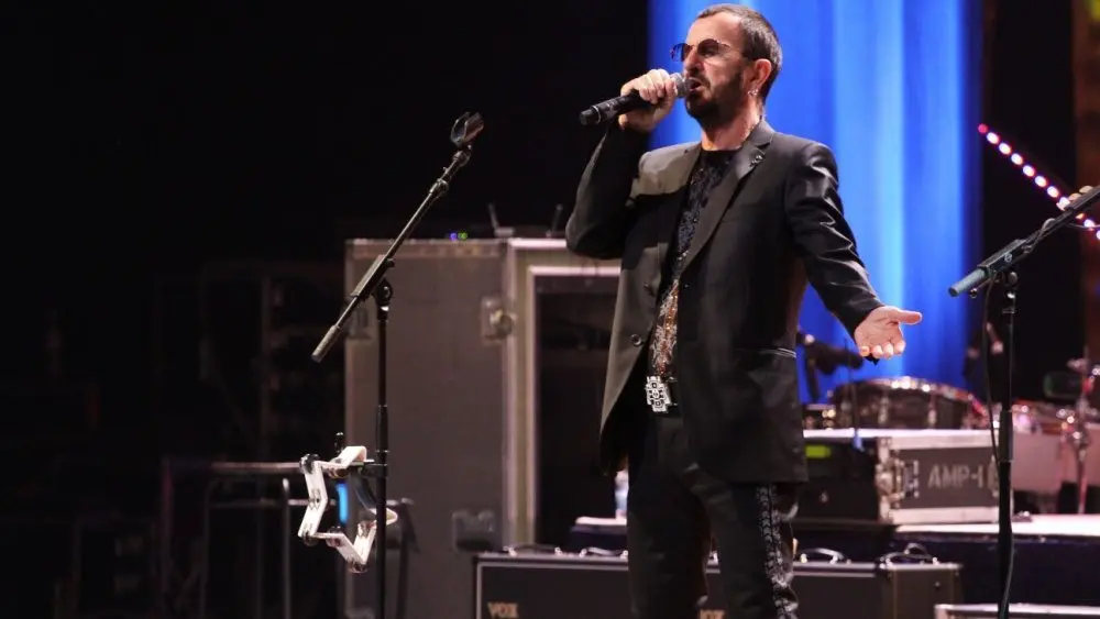 Ringo Starr during his concert tour in Kiev^ Ukraine on June 3^ 2011.