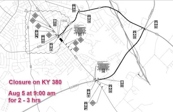 country-club-lane-closing