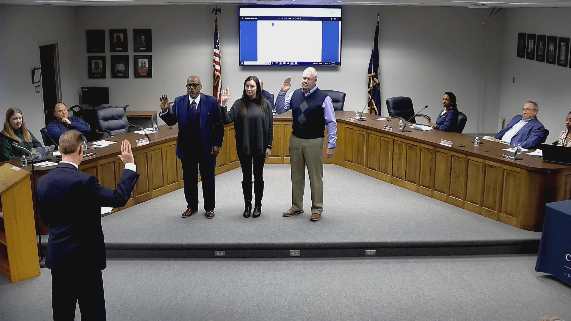 Christian County Public School Board Swearing In 2023