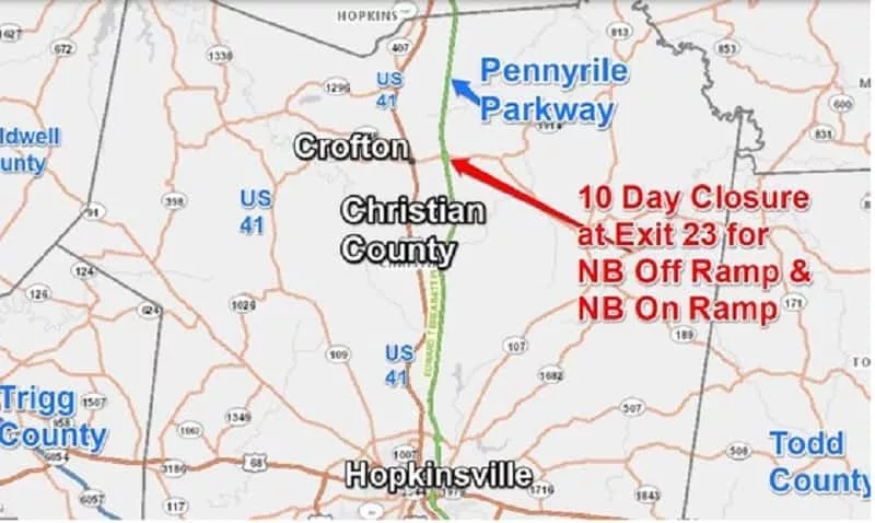 05-06-20-kytc-penn-pkwy-crofton-nb-exit-closure-map