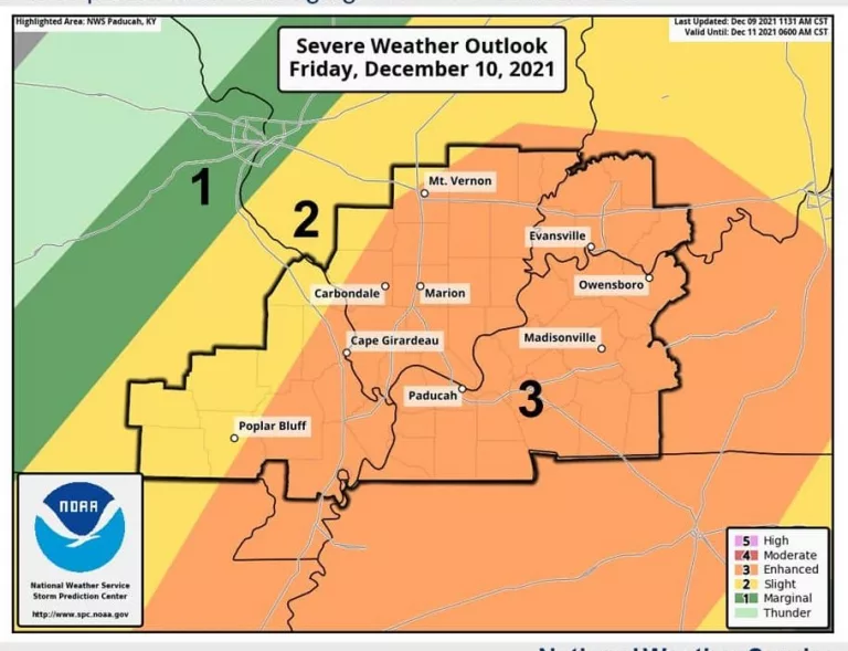 Western Kentucky in Enhanced Risk of Severe Weather Friday | WKDZ