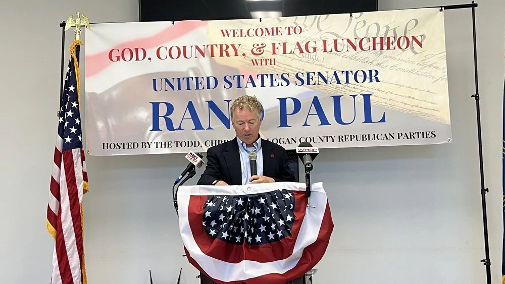 Senator Paul Speaks To Crowd At God, Country And Flag Luncheon | WKDZ