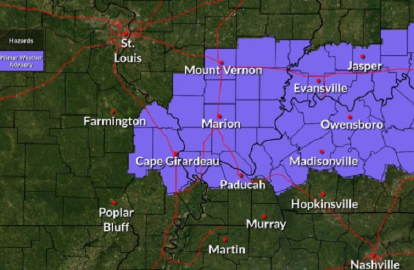Winter Weather Advisory Issued From Midnight To Noon Monday | WKDZ