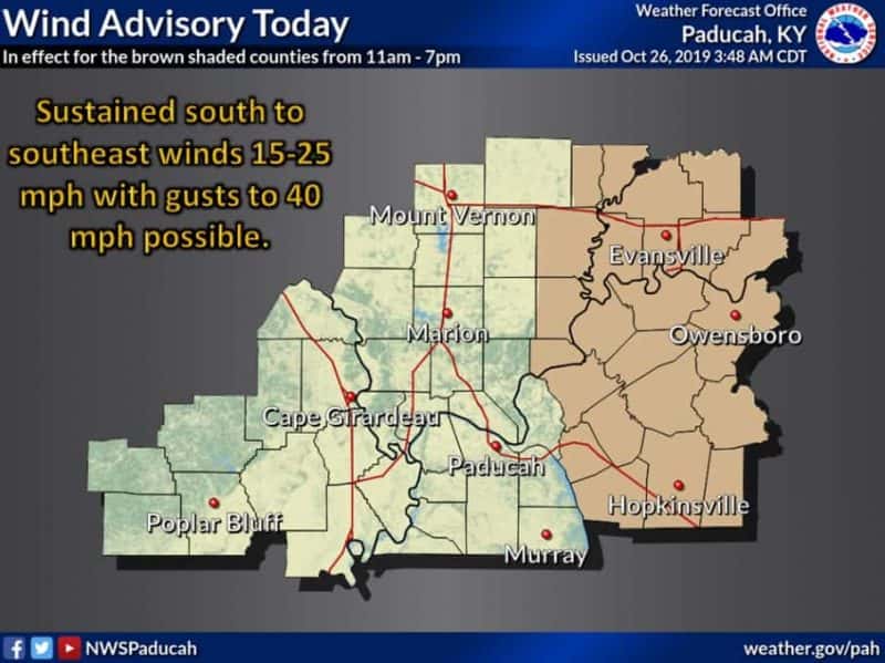 Wind Advisory In Effect Until Saturday Evening | WKDZ